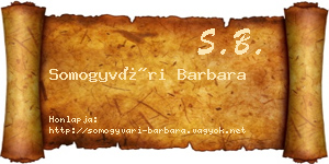 Somogyvári Barbara névjegykártya
